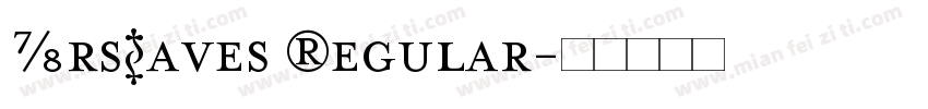 MrsEaves Regular字体转换